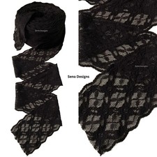 Nero Pizzo Nastro Diamante