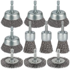 10 cepillos alambre taladro