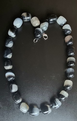 Collana con perle agata - collana,