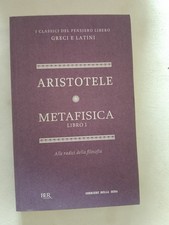 ARISTOTELE - METAFISICA LIBRO I - BUR, 2012