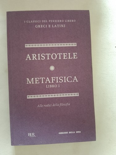 Aristotele metafisica libro - aristotele,