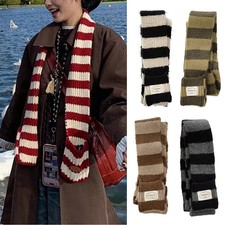 Sciarpa Spessa Bianca E Nera