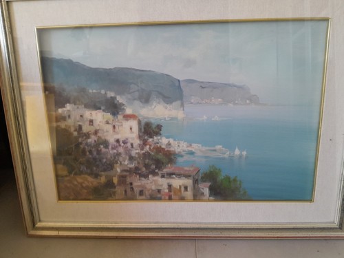 Quadro olio tela paesaggio - olio, su