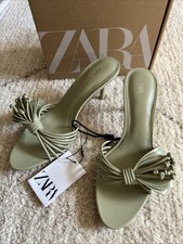 SANDALI BLU ZARA TACCO ALTO