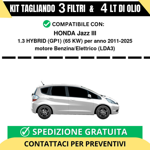 Tagliando per honda jazz - jazz, iii