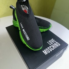 Love Moschino SCARPA-Multicolore Donna Nero Tg.36 Sneaker