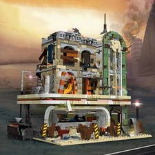 MOC Downtown Diner Restaurant Doomsday Series blocchi di costruzione compleanno regalo di Natale
