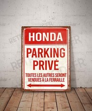 Plaque métal vintage Honda
