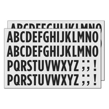 30 Set 25 mm - Lettere Adesive