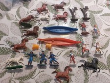 SOLDATINI DULCOP CANOE INDIANI COWBOYS CAVALLI