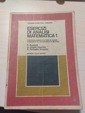 libro esercizi di analisi matematica 1 esame politecnico milano Masson Buzzetti