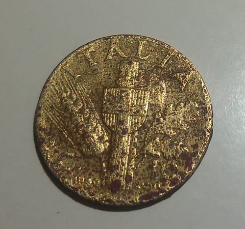 Moneta italia cent - italia, cent.