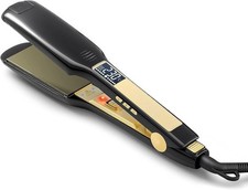 Piastra per Capelli Professionale con Piastra Larga in Titanio e Display Digital