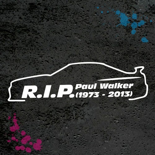 Adesivo paul walker - paul,