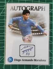 MARADONA, SSC NAPOLI 1984. AUTOGRAPH. COLECTION CARD. NO PANINI/ NO TOPPS