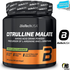 Biotech Usa Citrulline Malate 300 gr Integratore di Citrullina Malato in polvere