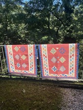 Coppia tappeti disegno Kilim