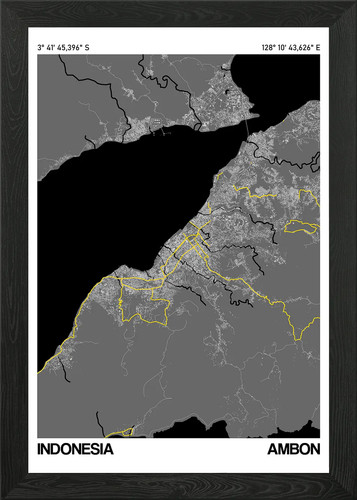 Poster mappa ambon - poster,