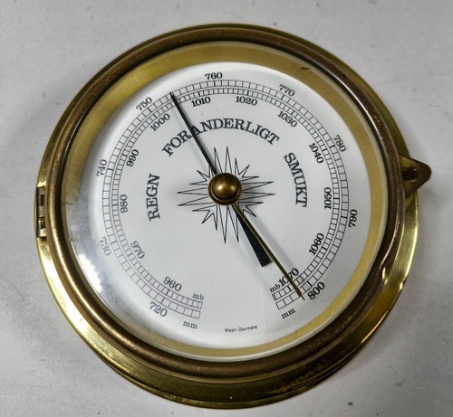 Barometro ottone vintage - barometro,