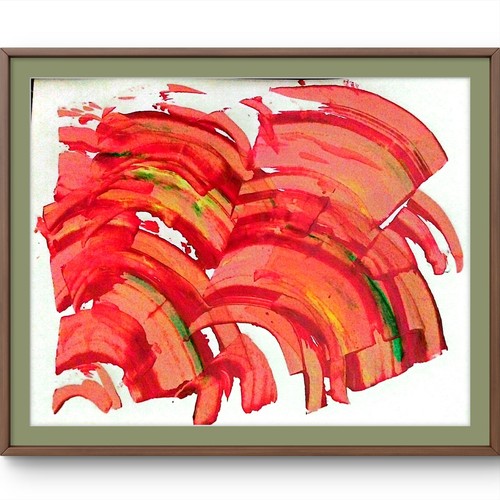 Curve arancioni contemporanea - curve,