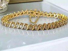 Bracciale tennis 5ct taglio - bracciale,