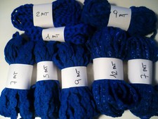 52 MT PASSAMANERIA PILE LANA BLUETTE ALTEZZA 1 CM BORDI BORDURA