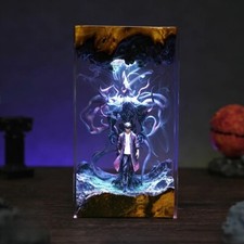 Lampada in resina livellante