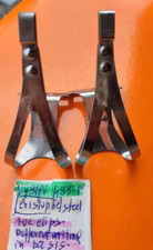 CRISTOPHE TOE CLIPS ACCIAIO CROMATO MISURA PICCOLA PUNTAPIEDI BICI VINTAGE