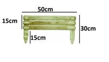 Staccionata da giardino in legno pino steccato bordura per aiuole rotolo prato