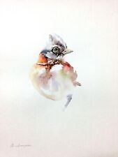 Chincol,  Birds, Watercolor