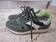 Sneaker Uomo Nero Giardini in Camoscio Oliva - E001503U528