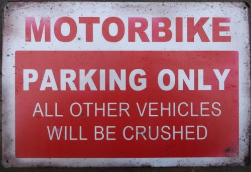 Motorcycle motorbike metal tin