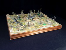DIORAMA MILITARE – Soldati tedeschi con cavalli di frisia