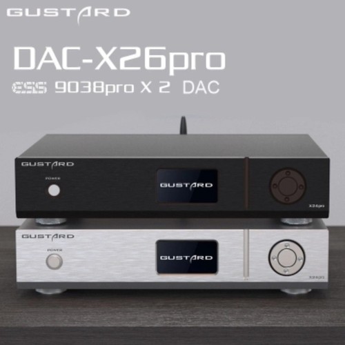 Gustard dac x26pro es9038prox2 - gustard,