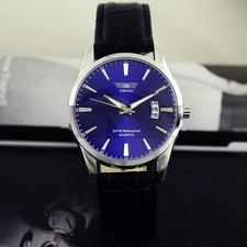 Vetro Orologio Uomo Pelle