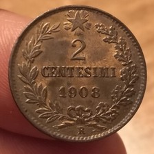 Moneta 2 Centesimi 1908