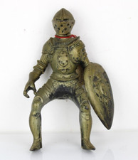 Soldato in plastica da per cavallo Medioevale con armatura e scudo GIOCATTOLO