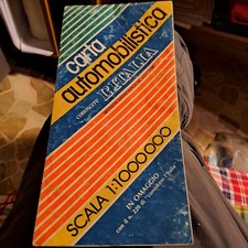 Carta automobilistica conoscere l'Italia DeAGOSTINI SCALA 1:1000000 1983 mappa