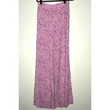 New Zara Floral Print Wide Leg