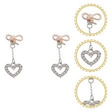  Orecchini Fiocchetto A Fiocco Ama Gli Del Cuore Da Donna Pendenti