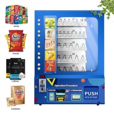Distributore automatico snack da parete mini slot commerciale snack cibo moneta + carta moneta