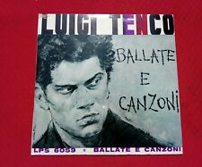 Disco 33 giri - Luigi Tenco - Ballate e canzoni, Italy LPS 6059 