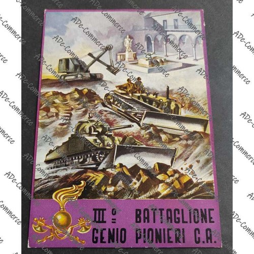 Cartolina iii battaglione - cartolina,