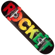Skateboard Rocket Rasta Fade 8" [RKT-COM-1535] Skateboarding