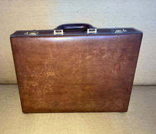 Ventiquattrore 24 ore borsa rigida da uomo in pelle cuoio vintage