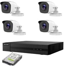 KIT VIDEOSORVEGLIANZA IP POE 2 MP 4 TELECAMERE HIKVISION NVR HD 500GB