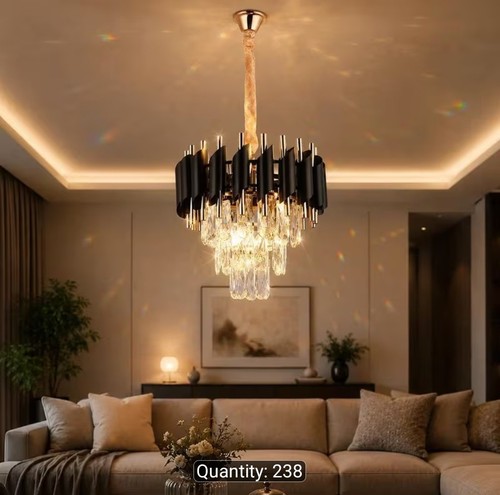 Lampadario sospensione nero