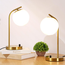 Gold Globe Dimmable Table Lamp