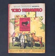 TORO FERDINANDO Disney Mondadori - 1939 - libri Anteguerra Topolino. Leggi Descr