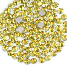 1440pz Strass Oro Luminoso Gemme Flatback per Unghie Vestiti Decorazione Artigianale